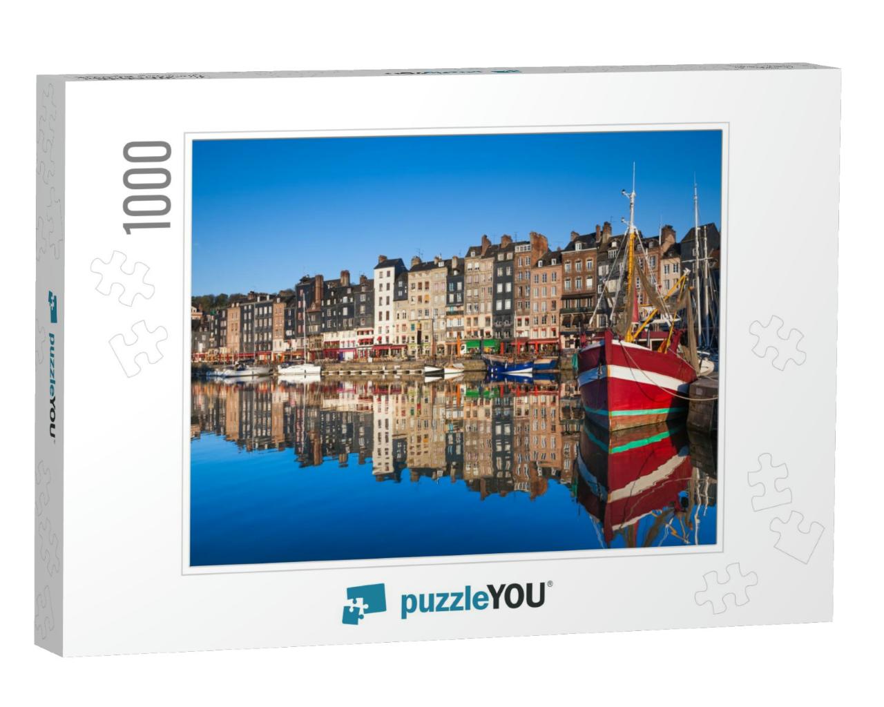 Honfleur Harbor... Jigsaw Puzzle with 1000 pieces