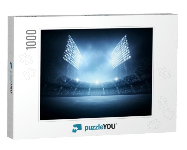 Soccer Stadium 3D Rendering Composition & Stadium is the... Jigsaw Puzzle with 1000 pieces
