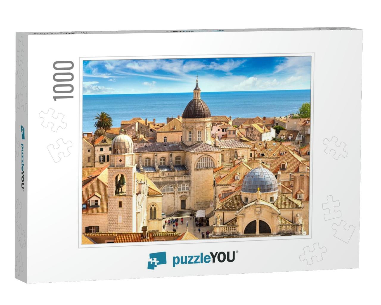 Old City Dubrovnik in a Beautiful Summer Day, Croatia... Jigsaw Puzzle with 1000 pieces