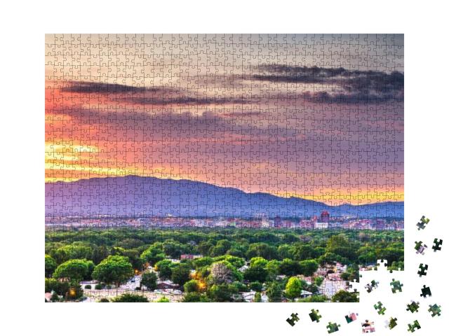 Albuquerque, New Mexico, USA Downtown Cityscape At Twiligh... Jigsaw Puzzle with 1000 pieces