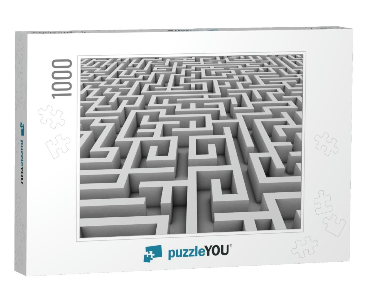 Endless Maze 3D Illustration... Jigsaw Puzzle with 1000 pieces
