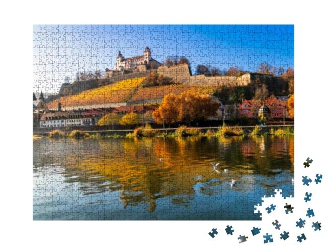 Beautiful Medieval Wurzburg Town - Famous Romantic Road T... Jigsaw Puzzle with 1000 pieces