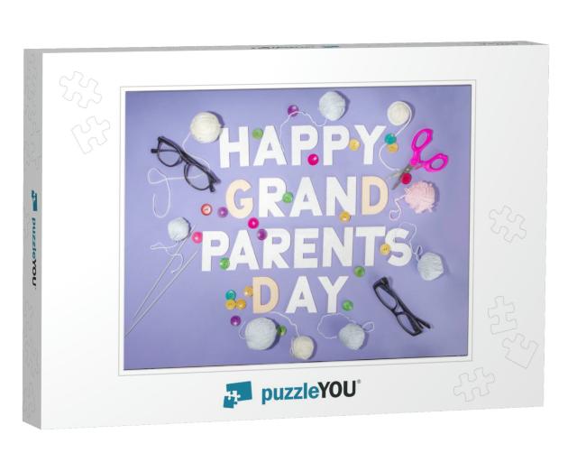 Happy Grandparents Day Concept. Happy Grand Parent... Jigsaw Puzzle