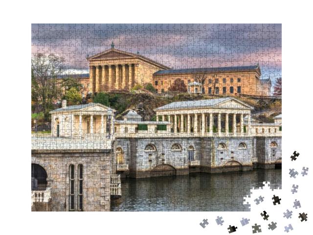 Philadelphia, Pennsylvania, USA Waterworks Skyline... Jigsaw Puzzle with 1000 pieces