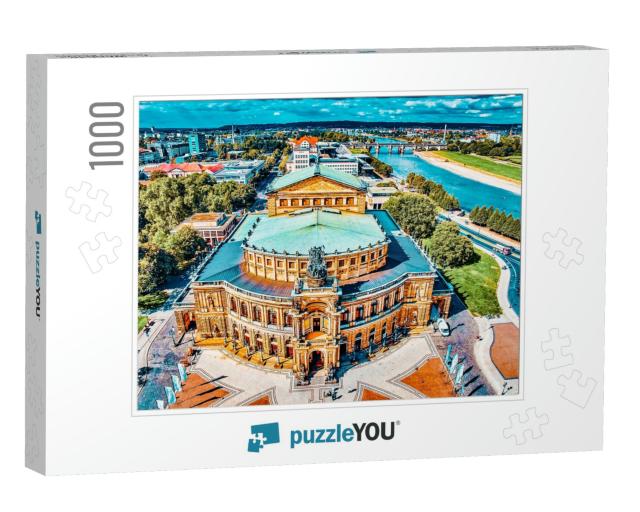 Semperoper is the Opera House of the Sachsische Staatsope... Jigsaw Puzzle with 1000 pieces