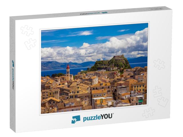 View of Corfu Old Town, Greece... Jigsaw Puzzle