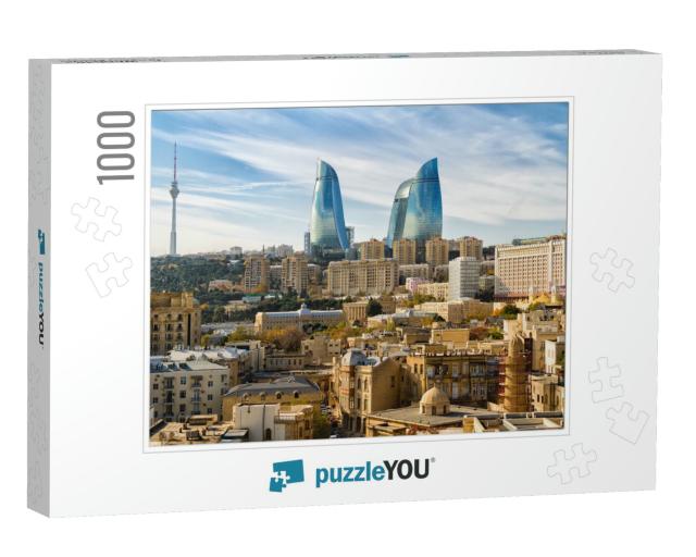 Panoramic View of Baku - the Capital of Azerbaijan Locate... Jigsaw Puzzle with 1000 pieces