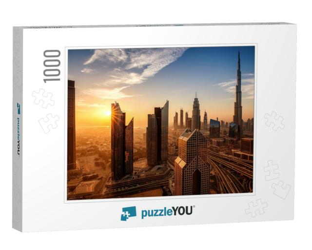 Dubai At Sunrise... Jigsaw Puzzle with 1000 pieces