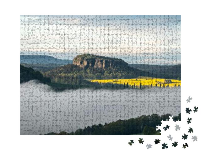 Morning Vibes in Saxon Switzerland, Saxony, Germany... Jigsaw Puzzle with 1000 pieces