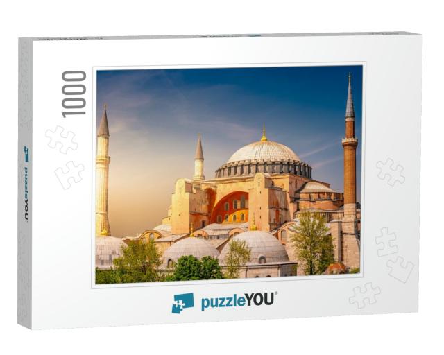 A Typical Shot of the Hagia Sophia Aya Sofya with a Prist... Jigsaw Puzzle with 1000 pieces