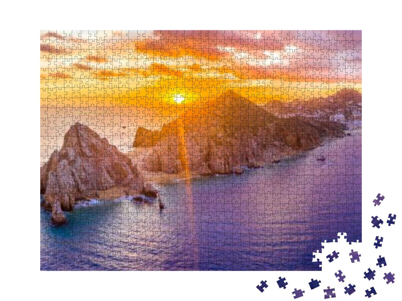 Aerial Panoramic View of the Cabo San Lucas, Mexico Marin... Jigsaw Puzzle with 1000 pieces