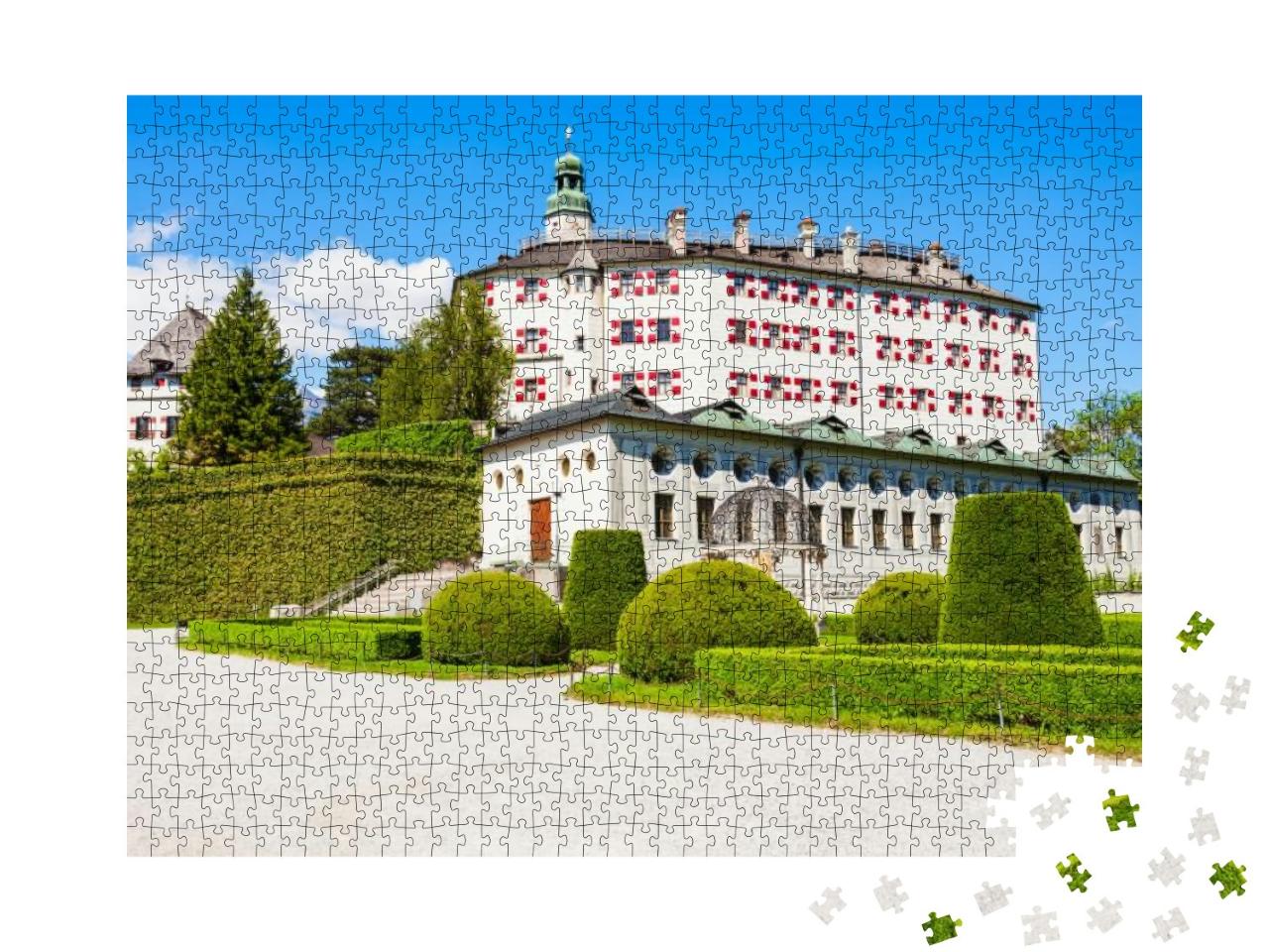 Ambras Castle or Schloss Ambras Innsbruck is a Castle & P... Jigsaw Puzzle with 1000 pieces