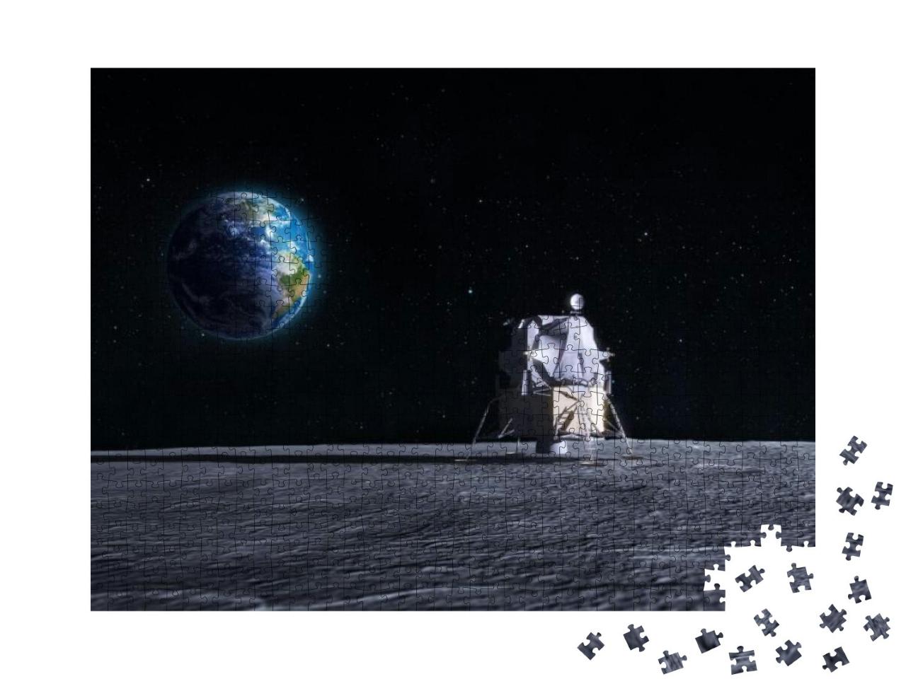 Lunar Lander - Cg Render of the Original Apollo Mission S... Jigsaw Puzzle with 1000 pieces