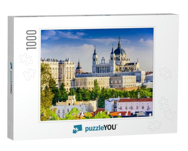 Madrid, Spain Skyline At Santa Maria La Real De La Almude... Jigsaw Puzzle with 1000 pieces