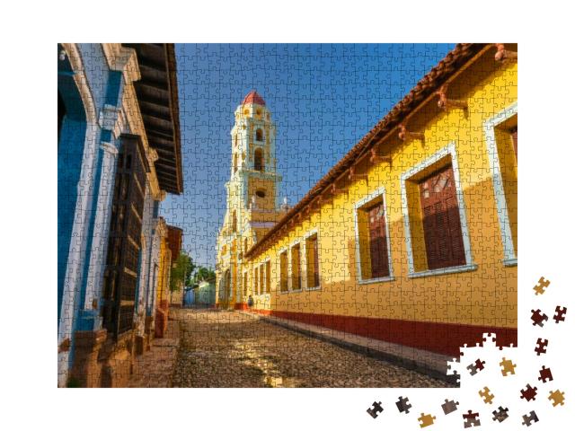 A Spanish Colonial Church in Trinidad, Cuba... Jigsaw Puzzle with 1000 pieces