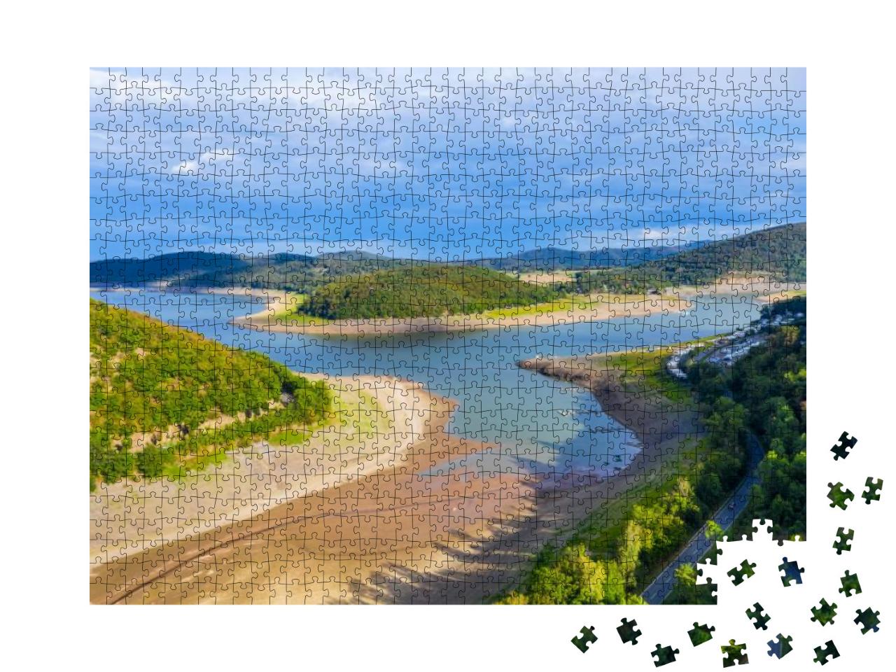 A Part of the Edersee Lake in Germany Without Water Becau... Jigsaw Puzzle with 1000 pieces