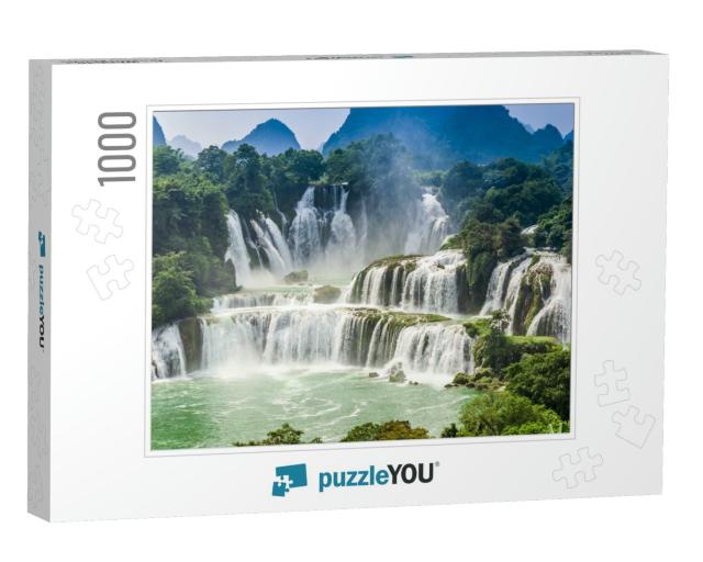 Detian Waterfall... Jigsaw Puzzle with 1000 pieces