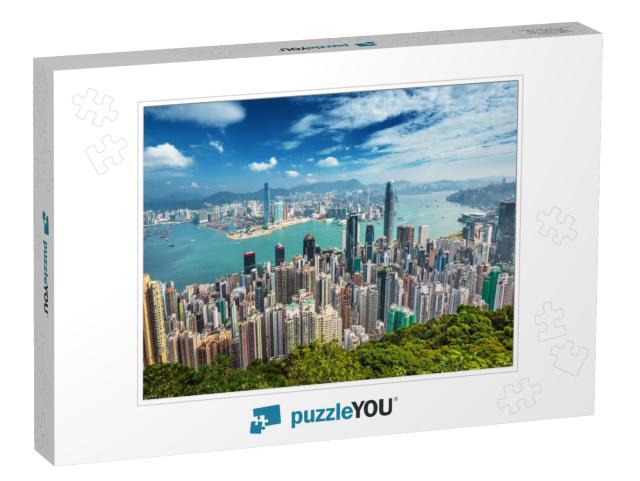 Hong Kong Skyline from the Victoria Peak, China... Jigsaw Puzzle