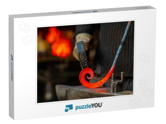 The Blacksmith Twists the Spiral with a Sledgehammer, Pla... Jigsaw Puzzle