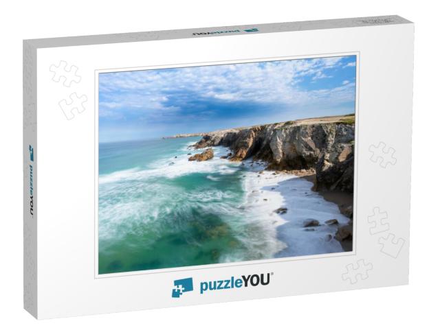 Beautiful Coast Line of Quiberon, Morbihan, Brittany / Br... Jigsaw Puzzle