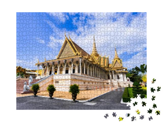 Royal Palace Chanchhaya Pavilion in Phnom Penh, Cambodia... Jigsaw Puzzle with 1000 pieces