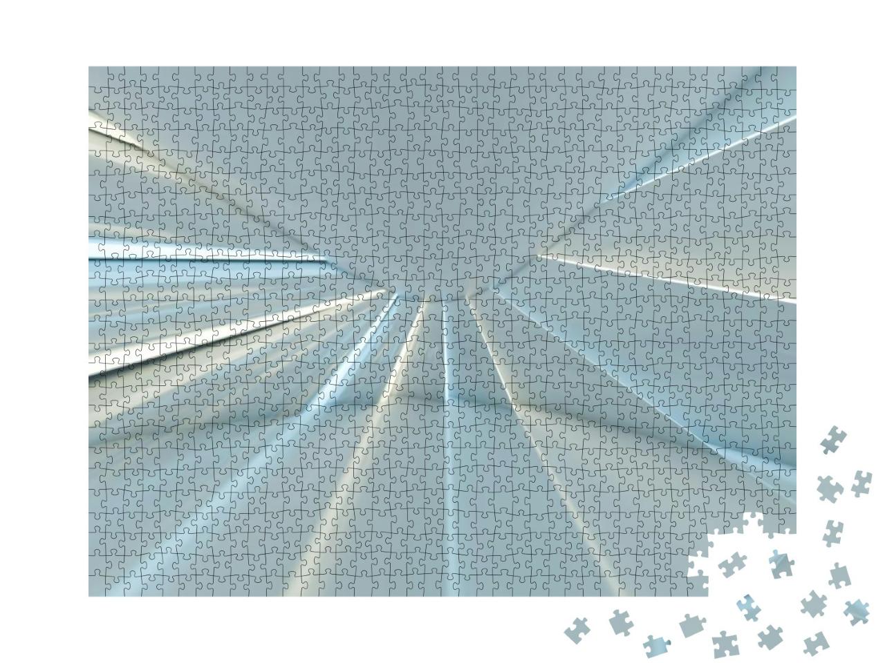 Abstract Modern Architecture Background, Empty Open Space... Jigsaw Puzzle with 1000 pieces