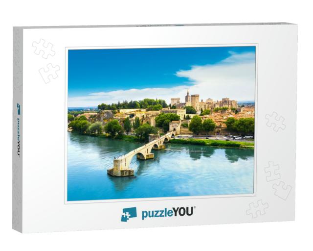 Saint Benezet Bridge in Avignon in a Beautiful Summer Day... Jigsaw Puzzle