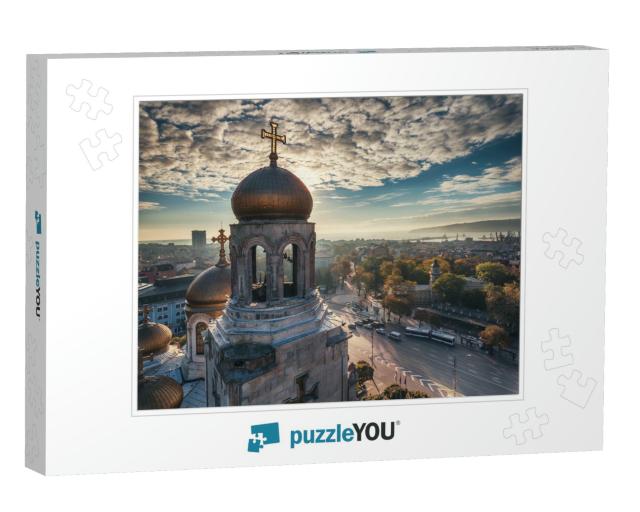 Aerial View of the Cathedral of the Assumption in Varna... Jigsaw Puzzle