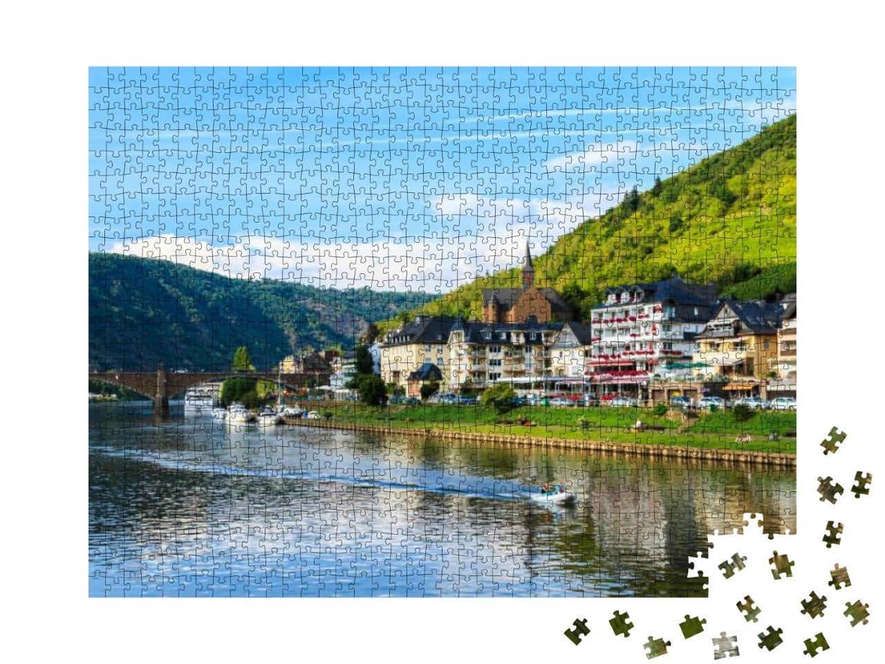 View of the Wine Town Cochem At the Moselle in Germany... Jigsaw Puzzle with 1000 pieces