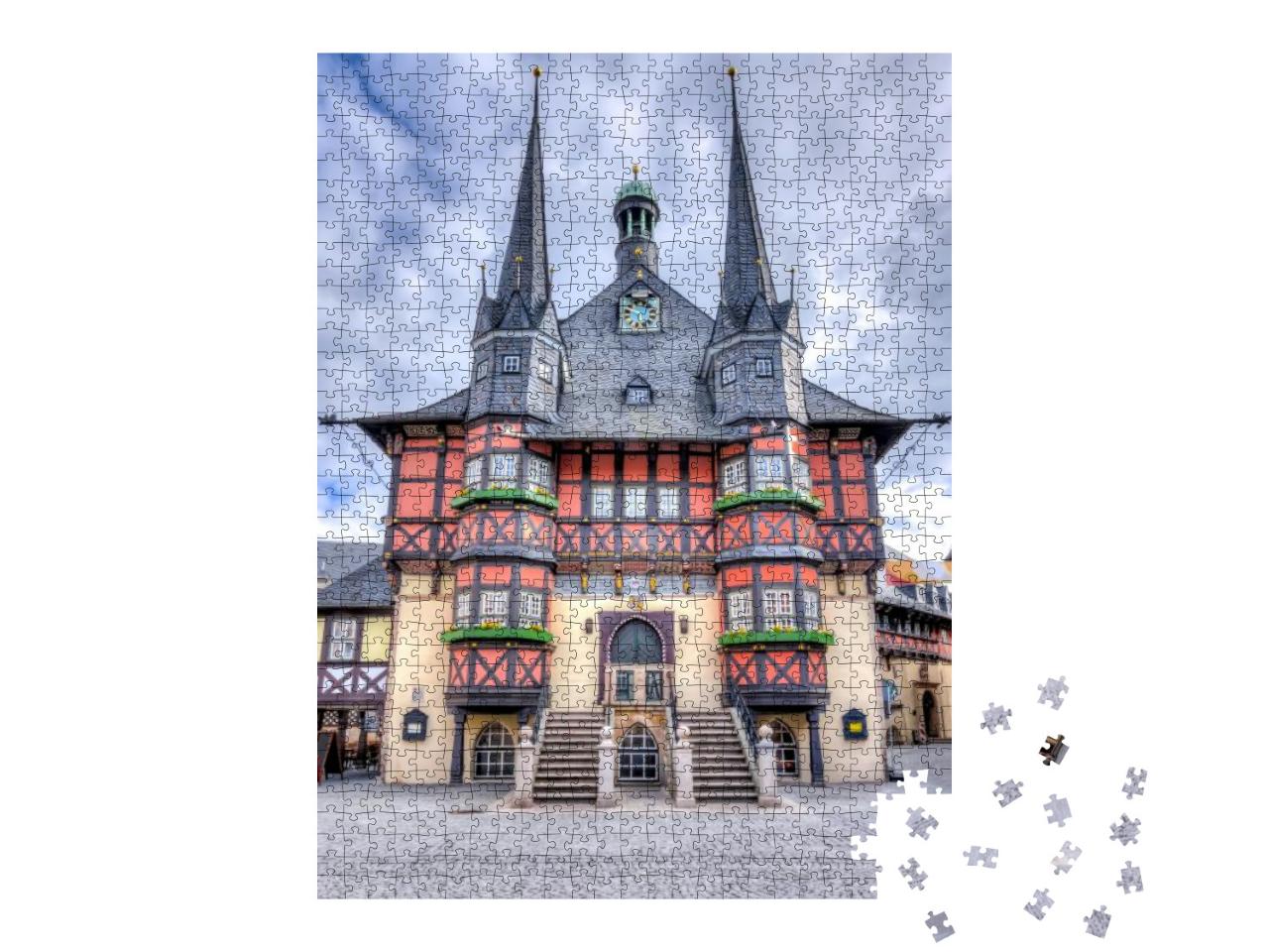 Wernigerode Town Hall on Market Square, Germany... Jigsaw Puzzle with 1000 pieces