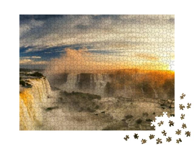 Iguazu Falls, Foz Do Iguazu, Brazil... Jigsaw Puzzle with 1000 pieces