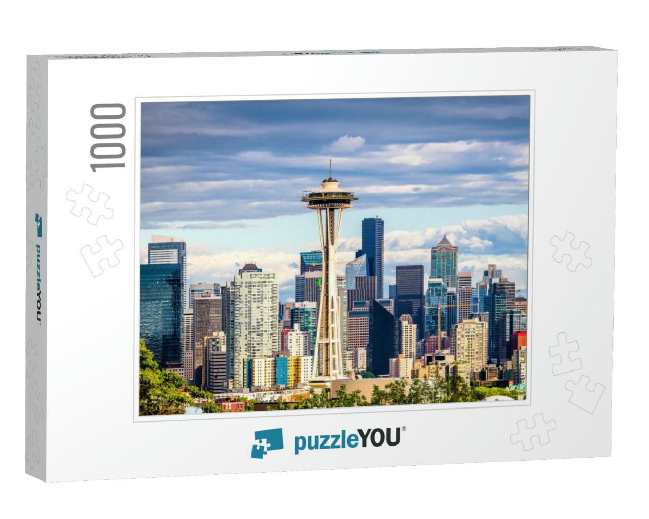 Seattle, Washington, USA Downtown Skyline... Jigsaw Puzzle with 1000 pieces