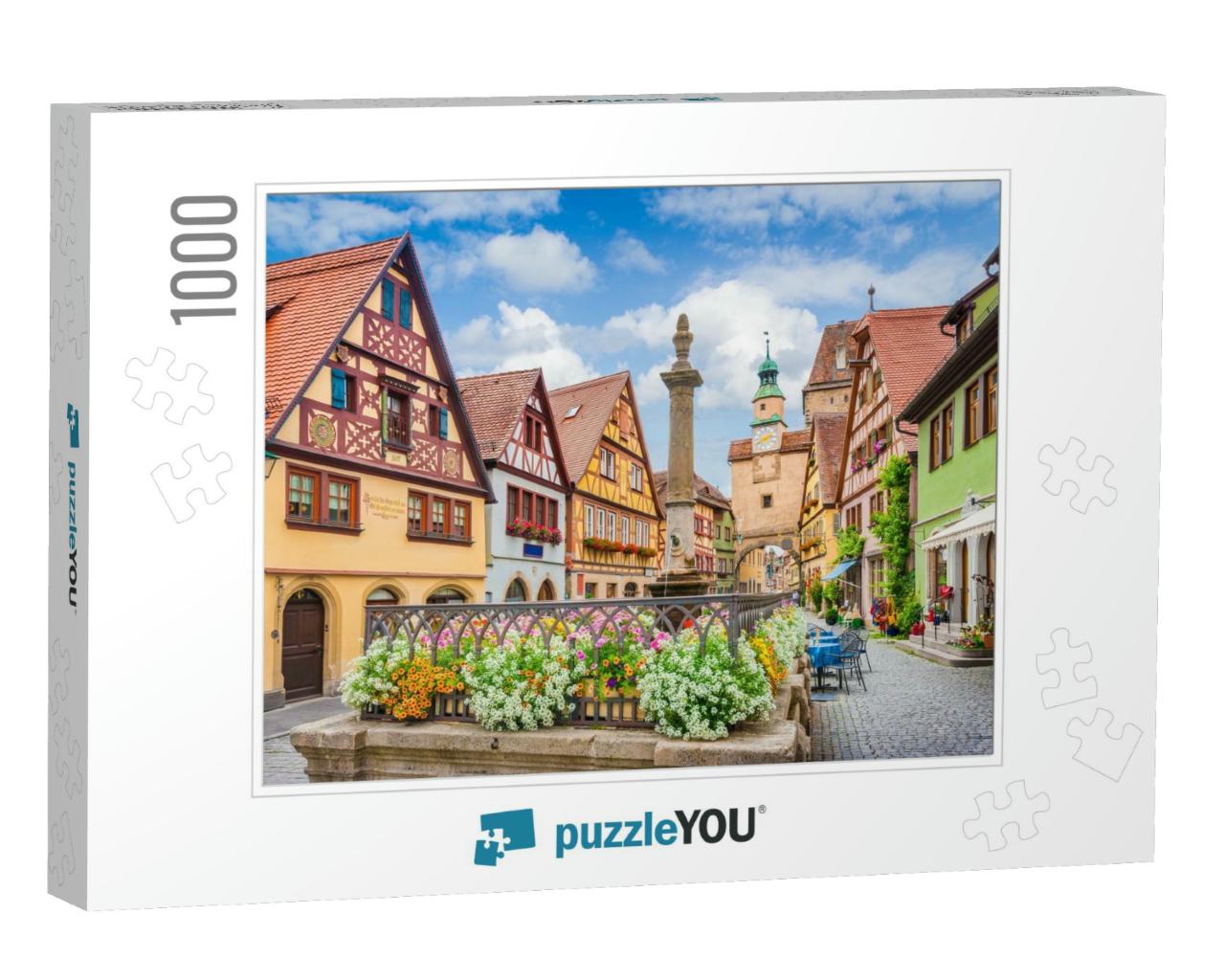 Beautiful Classic Postcard View of the Famous Historic To... Jigsaw Puzzle with 1000 pieces