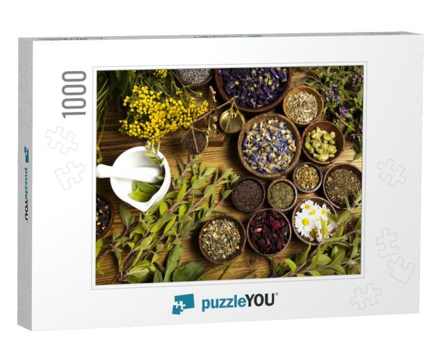 Natural Medicine, Herbs... Jigsaw Puzzle with 1000 pieces