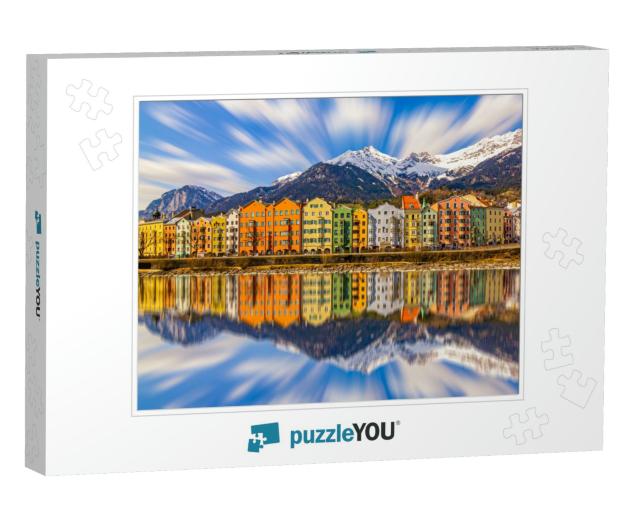Innsbruck, Austria Town with Colorful Houses... Jigsaw Puzzle