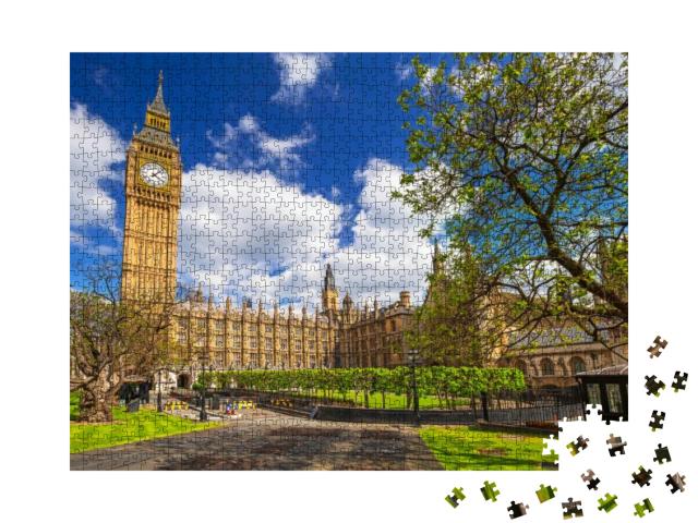 Big Ben & the Palace of Westminster, Landmark of London... Jigsaw Puzzle with 1000 pieces