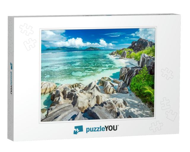 The Most Beautiful Beach of Seychelles - Anse Source Darg... Jigsaw Puzzle