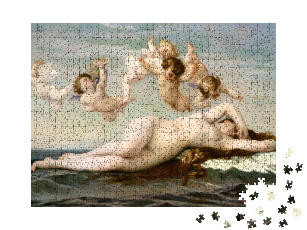 The Birth of Venus, by Alexandre Cabanel, 1875, French Pa... Jigsaw Puzzle with 1000 pieces