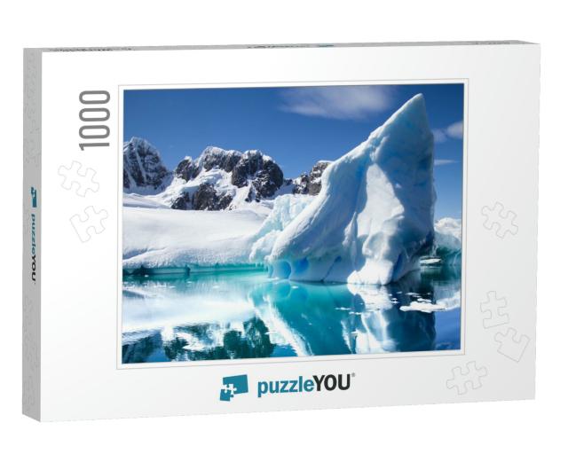 Antarctic Landscape with Icebergs in Foreground. Antarcti... Jigsaw Puzzle with 1000 pieces
