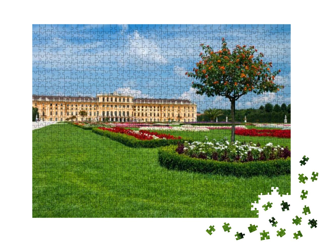 Schonbrunn Palace in Vienna. Austria... Jigsaw Puzzle with 1000 pieces