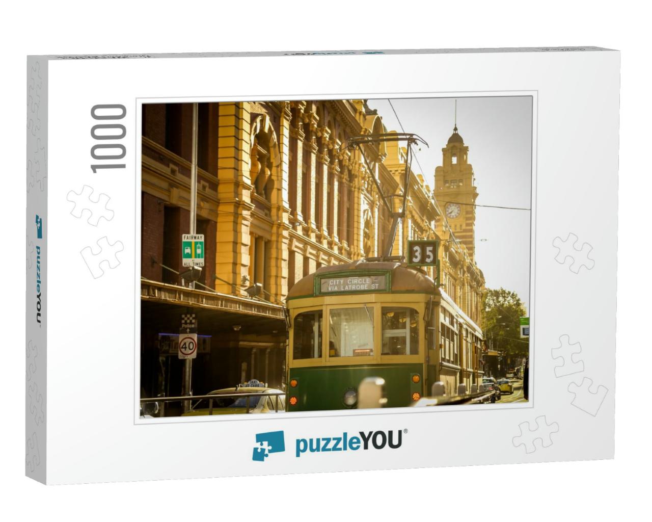 Running Tram, Melbourne... Jigsaw Puzzle with 1000 pieces