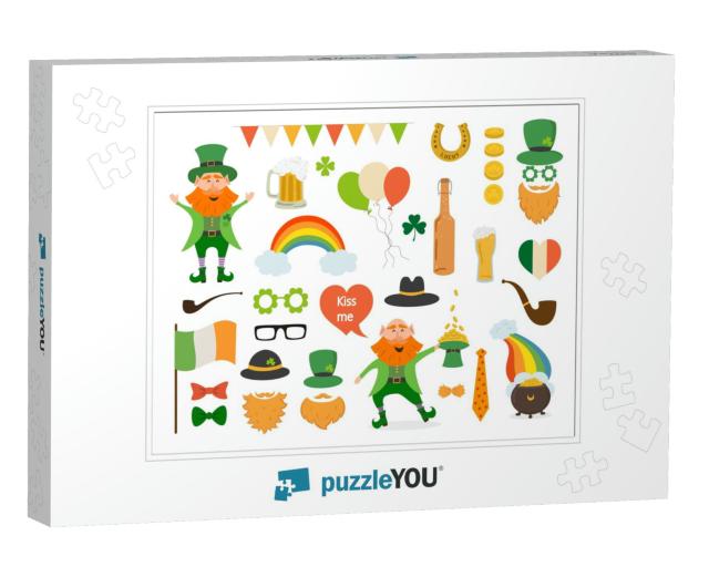 Set of Different Elements & Photo Booth Props... Jigsaw Puzzle