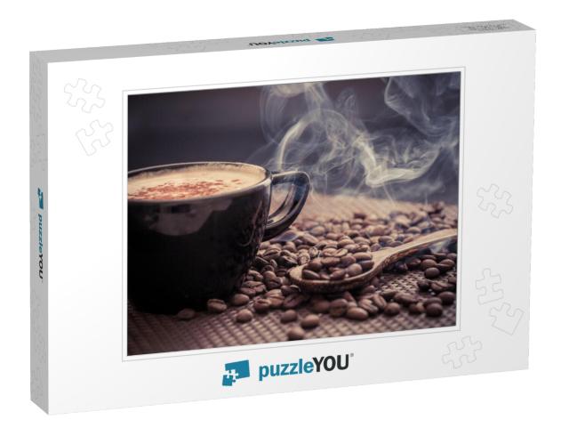 Coffee Cup & Coffee Beans... Jigsaw Puzzle