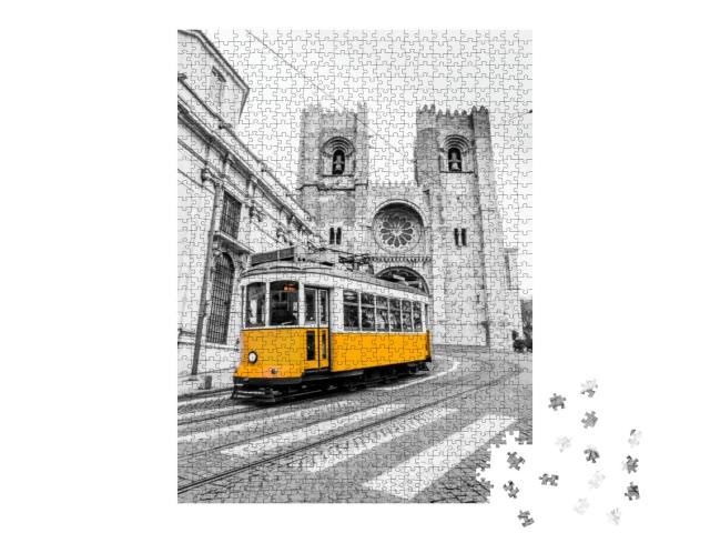 Tram Line 28e of the Tram Lisbon Portugal... Jigsaw Puzzle with 1000 pieces