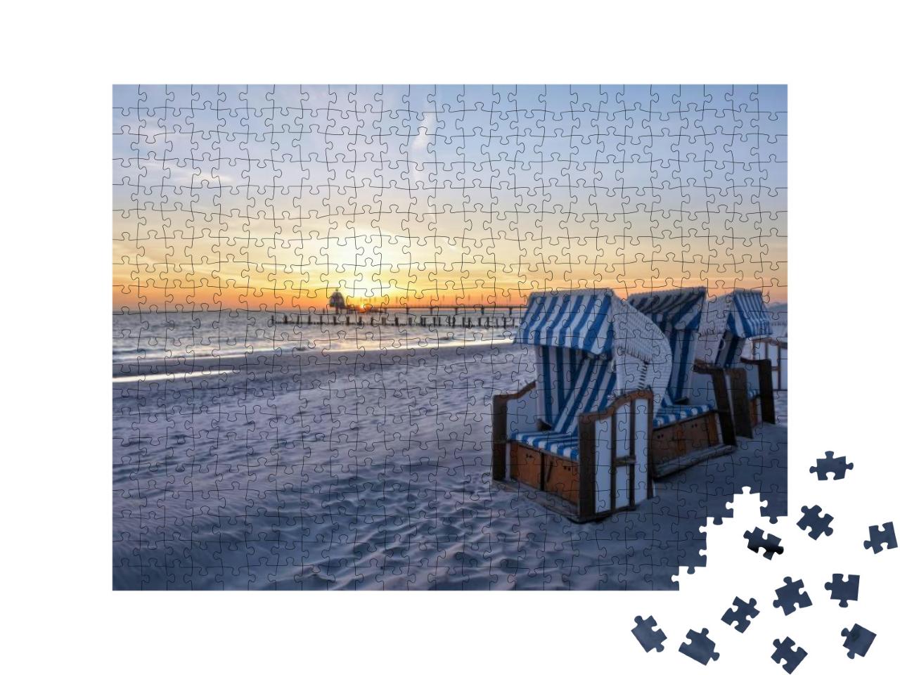 Beach of the Baltic Sea Resort Zingst... Jigsaw Puzzle with 500 pieces
