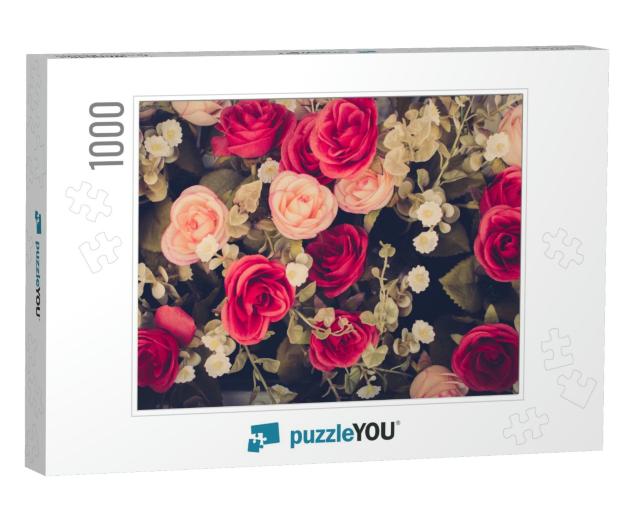 Vintage Flowers... Jigsaw Puzzle with 1000 pieces