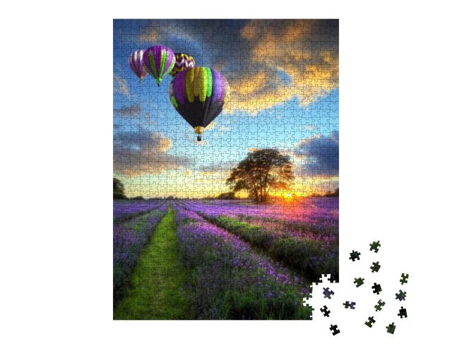 Beautiful Image of Stunning Sunset with Atmospheric Cloud... Jigsaw Puzzle with 1000 pieces
