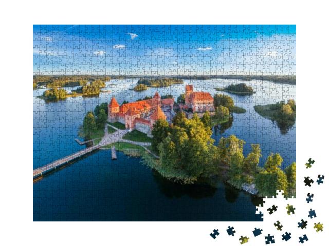 Trakai Castle Medieval Gothic Island Castle, Located in G... Jigsaw Puzzle with 1000 pieces