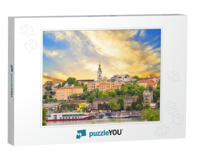 Beautiful View of the Historic Center of Belgrade on the... Jigsaw Puzzle