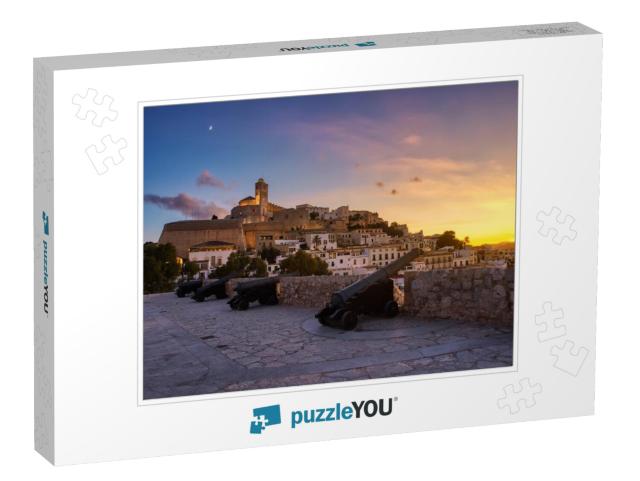 Beautiful Sunset in the Historic Area of Dalt Vila in Ibi... Jigsaw Puzzle